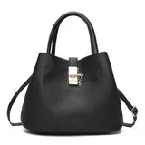 Women's PU Bucket Bag Single-shoulder Diagonal Bag