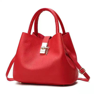 Women's PU Bucket Bag Single-shoulder Diagonal Bag