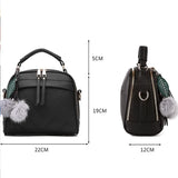 Women's Shoulder Bag Crossbody Handbag Travel Hairball Bag