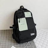 Female Eye-Splice Schoolbag for Teenage Girls Double Front Pocket Mochilas
