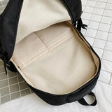 Female Eye-Splice Schoolbag for Teenage Girls Double Front Pocket Mochilas