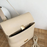 Retro Messenger Bag PU Leather Large Handbag Casual Shoulder Bag
