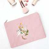 Pink Clutches Print Bag Organizer For Cosmetics Wristlets Handbags