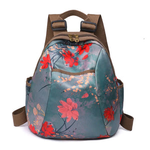 Waterproof Women Backpack Casual Ladies Travel Backpack Retro Female Knapsack
