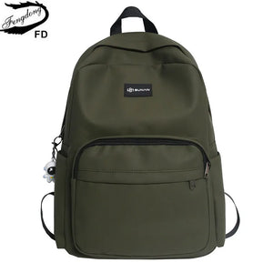Men's Army Green Laptop Backpack for College Students