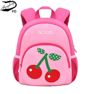 Pink Small School Backpack for Girls 2-6 Years Old