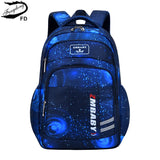 Boys Space Star Backpack - Waterproof School Bag for Kids