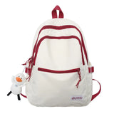 Girl's College Backpack with Laptop Compartment and Duck Doll