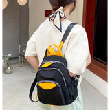 Yellow Mini Backpack Casual Sport Mobile Phone Book Bag