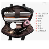 Women School Backpack College Student Bookbag Laptop Bag 13.3 Inch Anti Theft