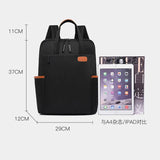 Women School Backpack College Student Bookbag Laptop Bag 13.3 Inch Anti Theft