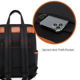 Women School Backpack College Student Bookbag Laptop Bag 13.3 Inch Anti Theft