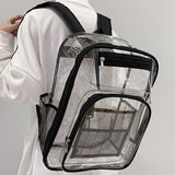 Clear Security Backpack PVC Waterproof Adjustable Straps