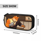 Fight Of Animals Pen Box Student School Anime Zipper Pen Bag
