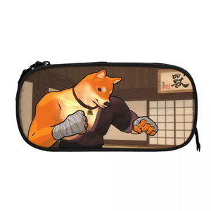 Fight Of Animals Pen Box Student School Anime Zipper Pen Bag