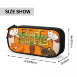 Fight Of Animals Pen Box Student Anime Zipper Pen Bag