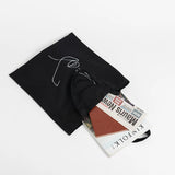 Stylish Reusable Canvas Tote Book Handbags Eco Friendly Grocery Purses
