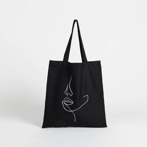 Stylish Reusable Canvas Tote Book Handbags Eco Friendly Grocery Purses