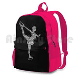 Figure Skating Ice Skate Sports Bag Love Outdoor Hiking Backpack