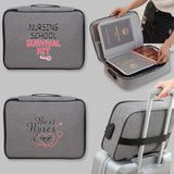 File Lockbox Three-layer Large Travel Credentials Wallet