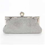 Rhinestone Handbags Metal Chain Shoulder Crossbody Bags
