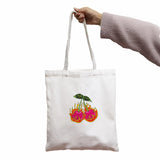Harajuku Gothic Canvas Bag Horror Cartoon Large Shopper Bag