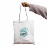Harajuku Gothic Canvas Bag Horror Cartoon Large Shopper Bag