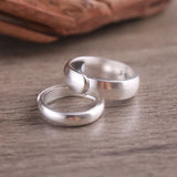 Ethnic Ancient Silver Ring 999 Sterling Silver Couple Holiday