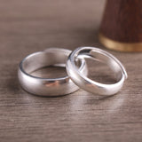 Ethnic Ancient Silver Ring 999 Sterling Silver Couple Holiday