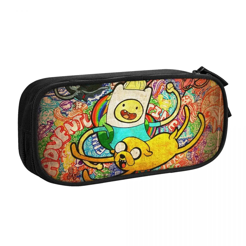 Finn (Adventure Time) Pen Box Student School Anime Zipper Pencase