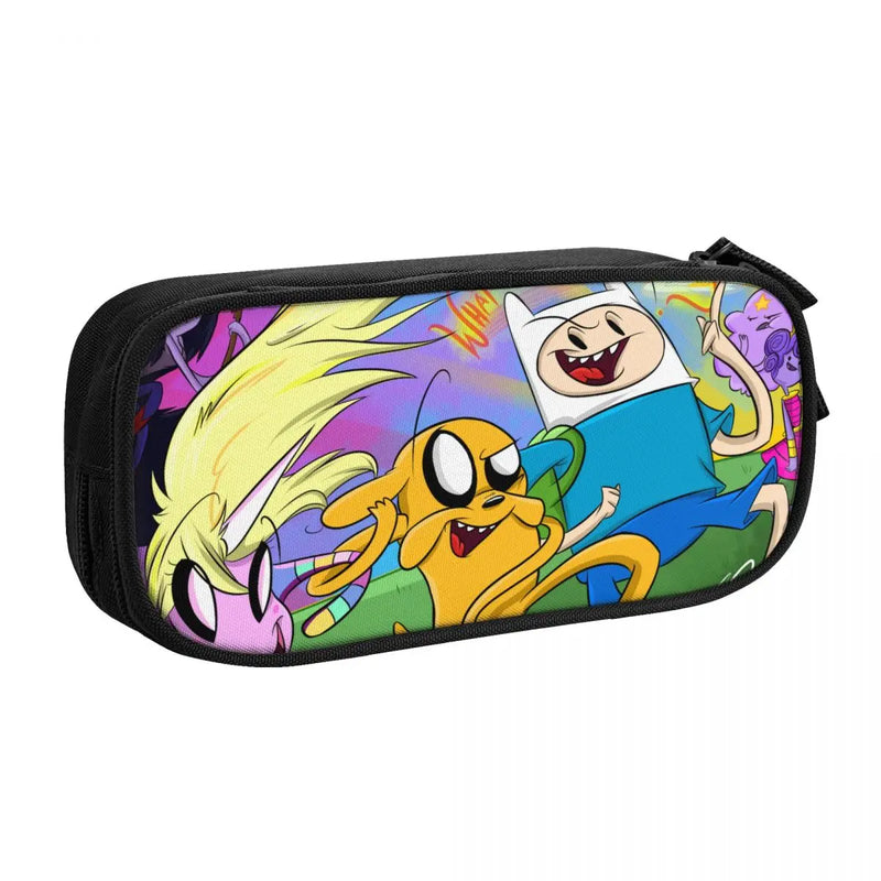 Finn (Adventure Time) Pen Box Student School Anime Zipper Pen Bag