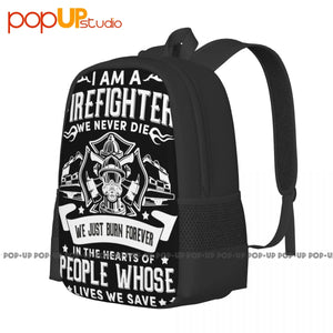 Firefighter Fireman Backpack Large Capacity School Softback 3D Printing
