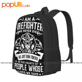 Firefighter Fireman Backpack Large Capacity School Softback 3D Printing