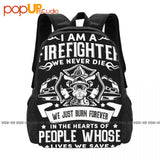 Firefighter Fireman Backpack Large Capacity School Softback 3D Printing