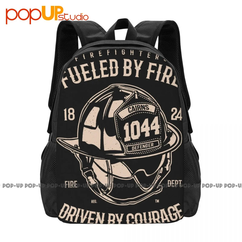 Firefighters Fuel Combat Rescue A667 Backpack Creative Gym Tote Bag