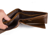 Retro Cowhleather Men's Wallet Short Two-fold Multi-card Wallet