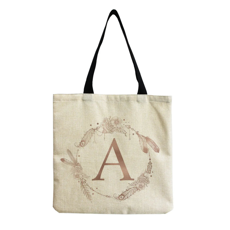 First One 26 English Letters Garland Women's Shoulder Bag Outdoor Large Capacity