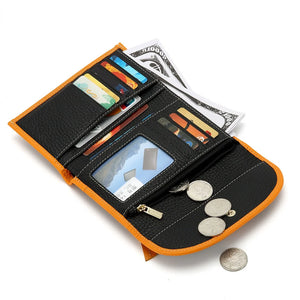 Colorful Patch Women Folded Wallet Cardholder Female Purse