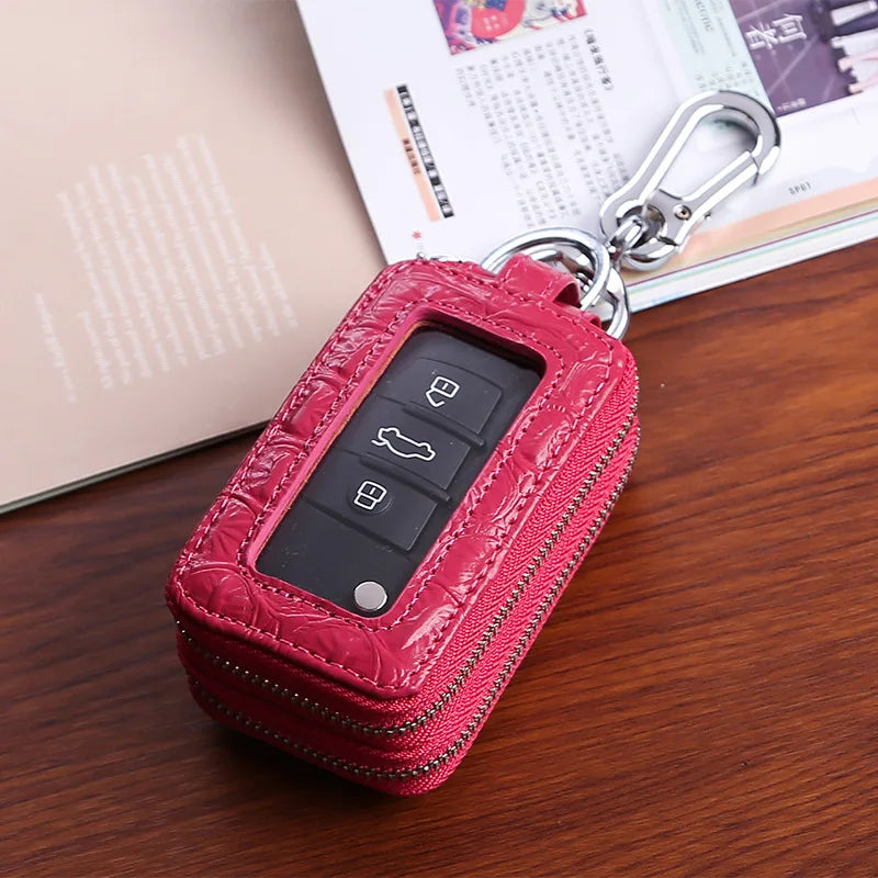 Double Side Clear Key Bag Car Key Pouch Key Chain Bag