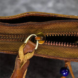Vintage Leather Keychain Pouch Wallet Cardholder Purse
