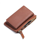 Leather Women Key Ring Bag Wallet