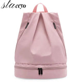 Women's Fitness Bag Wet Dry Separation