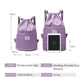 Fitness Sports Storage Backpack Bag Dry Wet Separation Shoulder