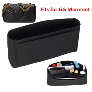 Double G Marmont Insert Bags Organizer Makeup GG Handbag Travel Inner Purse