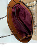 Fitshinling PU Bags For Women Leather Chain Handbags