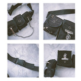 Hip-Hop Waist Bag Bullet Chest Bag Chain Belt Pocket G126