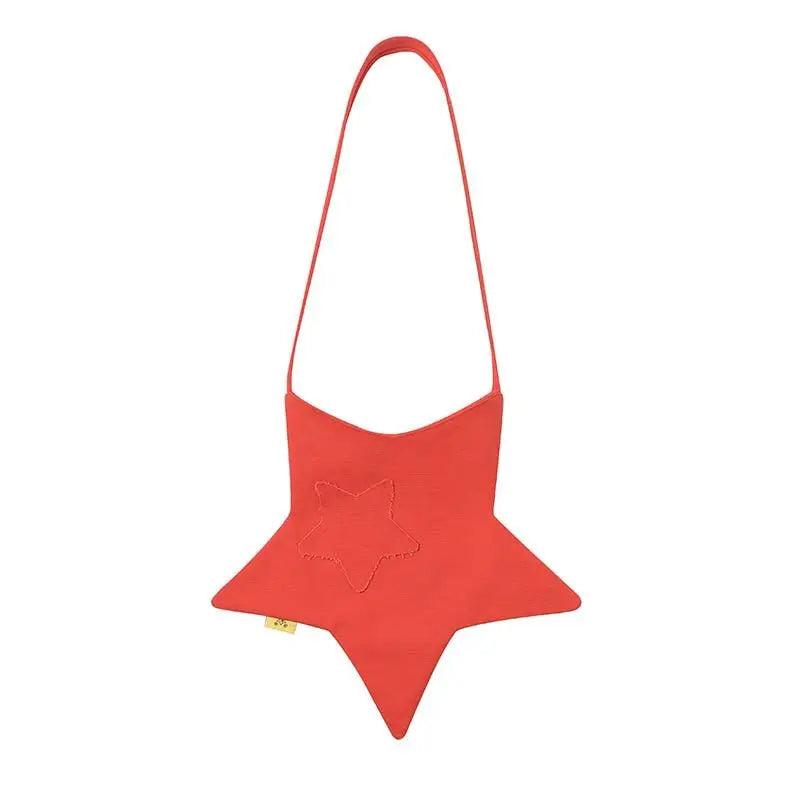 Five Pointed Star Canvas Bag Multicolor Messenger Shoulder Star Bag