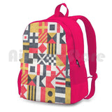 Vintage Outdoor Hiking Backpack Maritime Flags