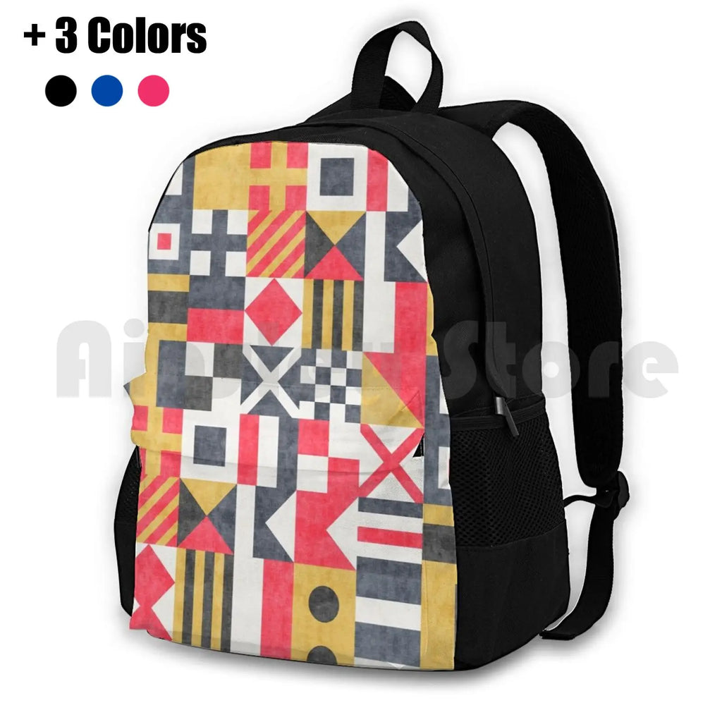 Vintage Outdoor Hiking Backpack Maritime Flags