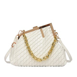 Flake Handbag Clip Shoulder Purse Woman Bags Clutch Bag